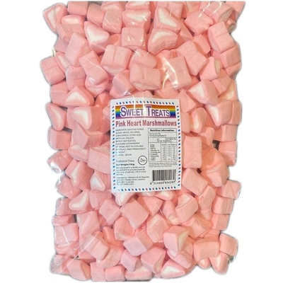 White & Pink Heart Marshmallows (750g)