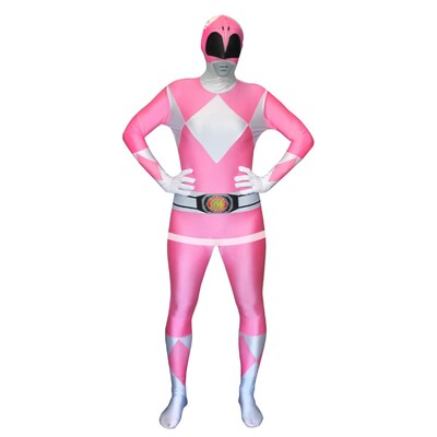 Adult Pink Power Ranger Morphsuit Costume Size L