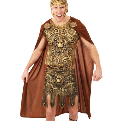 Brown Warrior Cape - Adult (Cape & Pin On Medallions Only) Pk 1