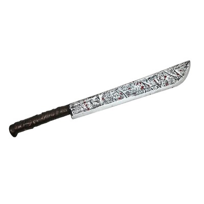 Halloween Machete with Blood Droplets 74cm