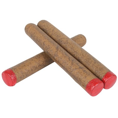 Cigars With Red Painted Tips (15cm) Pk 3 