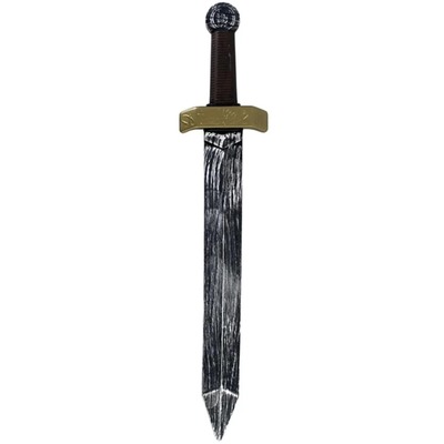Plastic Costume Sword Dagger with Brown Handle