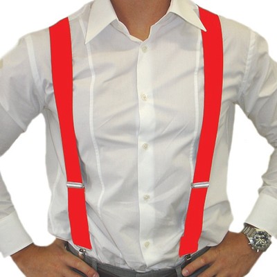 Adult Red Braces - Suspenders Pk 1