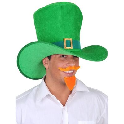 Jumbo Green St Patricks Day Hat with Gold Buckle