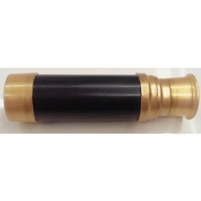Black Pirate Spyglass with Gold Plate Detail Pk 1
