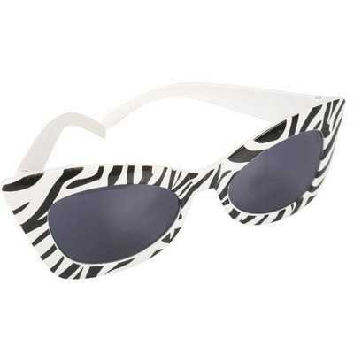 Zebra Marilyn Glasses - Dark Lenses Pk 1 
