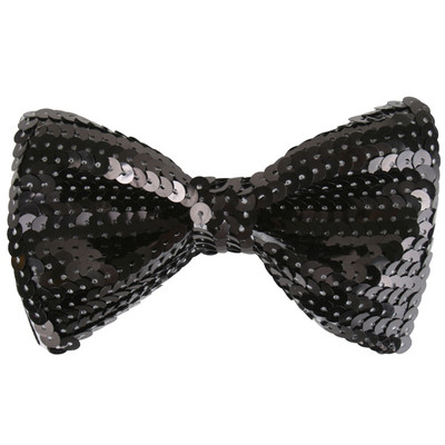Black Sequin Bow Tie Pk 1