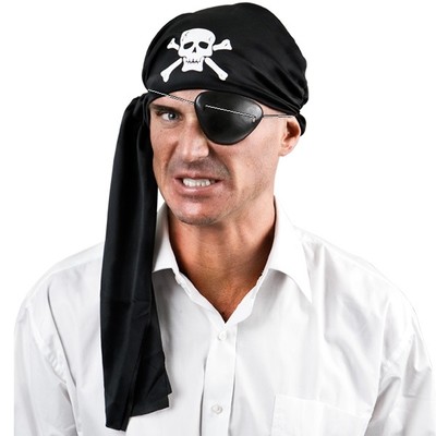 Adult Pirate Costume Kit (Eye Patch and Bandana) Pk 1
