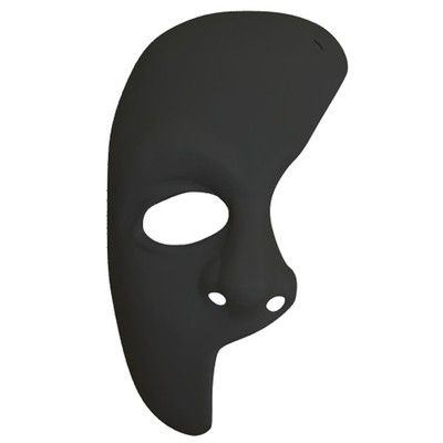 Black Phantom Half Mask Pk 1