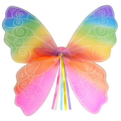 Rainbow Butterfly Wings (Child) Pk 1