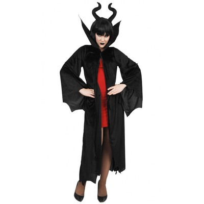 Dark Queen Adult Costume (Black Cape & Headband) Pk 1