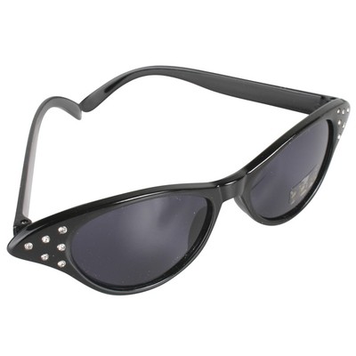 50s Black Sunglasses with Diamantes Pk 1 
