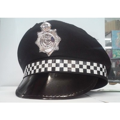 Black Police Hat Pk 1  