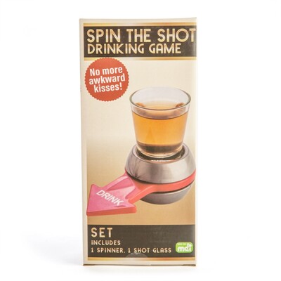 Spin The Shot Drinking Game Spinner + Shot Glass