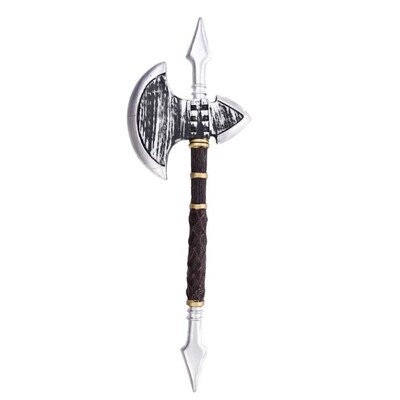 Fake Plastic Axe with Spear Head Handle (60cm) Pk 1