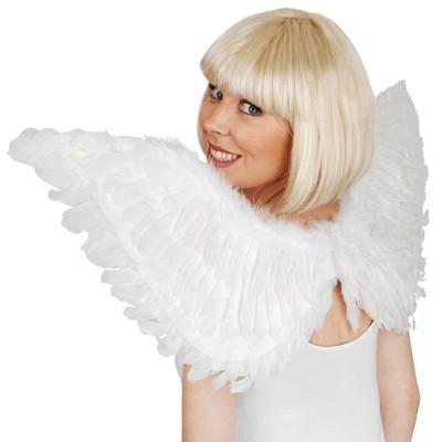 Large White Feather Wings (90cmx50cm) Pk 1