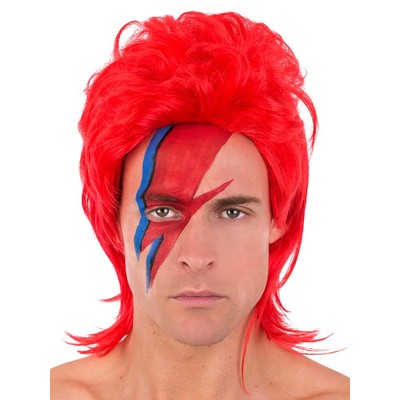 Ziggy Red Mullet Wig Pk 1