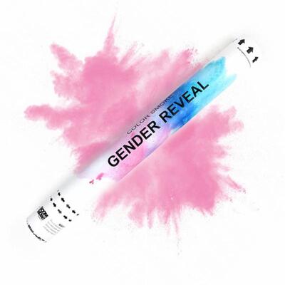 Gender Reveal Girl Pink Powder Popper Canon 45cm (Pk 1)