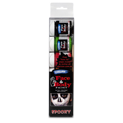 Spooky Face Paint Set Pk 1 (Halloween)