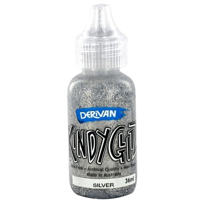 Kindyglitz Glitter Glue - Silver 36ml Pk1 