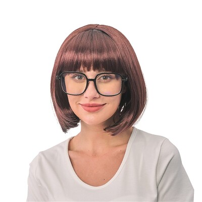 Adult Brown Auburn Velma Bob Wig