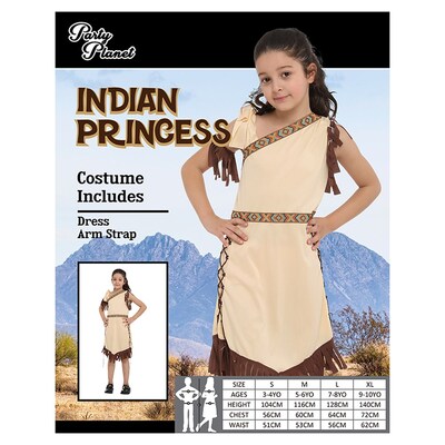 Child Indian Princess Girl Costume (Large, 7-8 Yrs)