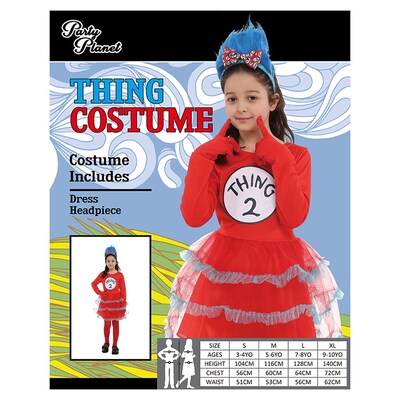 Child Silly Thing 2 Costume Dress (Medium, 5-6 Yrs)