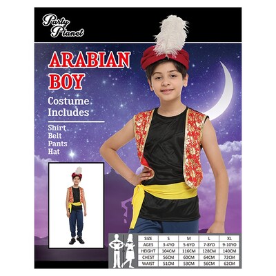 Child Arabian Boy Costume (Large, 7-8 Yrs)