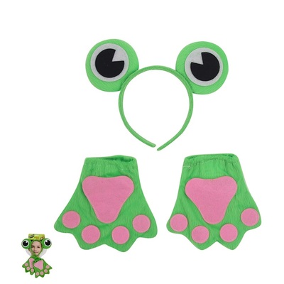 Child Instant Frog Dress Up 3 Piece Kit