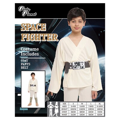 Child Rebel Space Warrior Costume (Large, 7-8 Yrs)