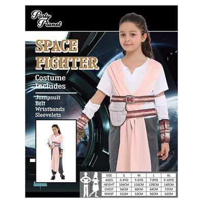 Child Space Fighter Girl Costume (Medium, 5-6 Yrs)