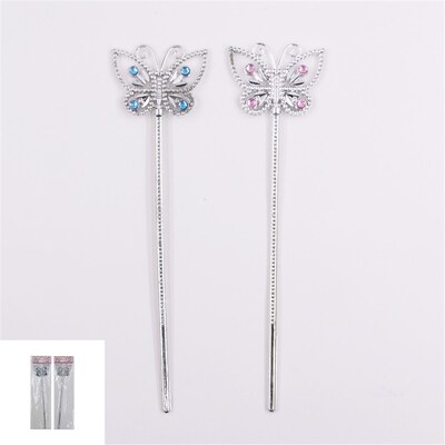 Assorted Pink or Blue Butterfly Wand (Pk 1)