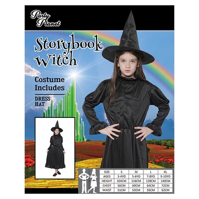 Child Storybook Witch Costume (Medium, 5-6 Yrs)