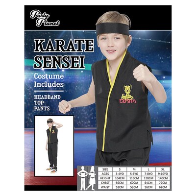 Child Karate Sensei Costume (X Large, 9-10 Yrs)