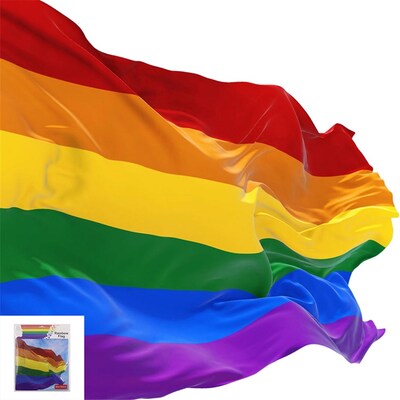 Rainbow Carnivale Flag 90 x 150cm (Pk 1)