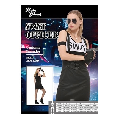 Adult SWAT Officer Dress Costume (Large, 16-18)