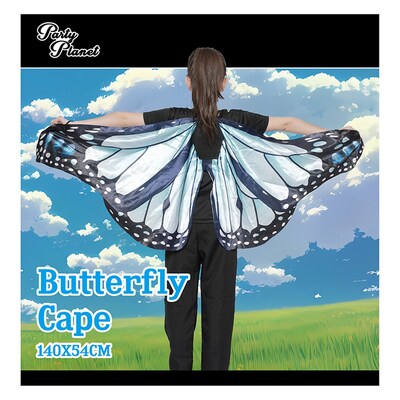 Child Blue Butterfly Cape Wings