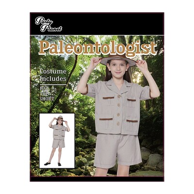 Child Paleontologist Costume XX Large 10-12 Yrs