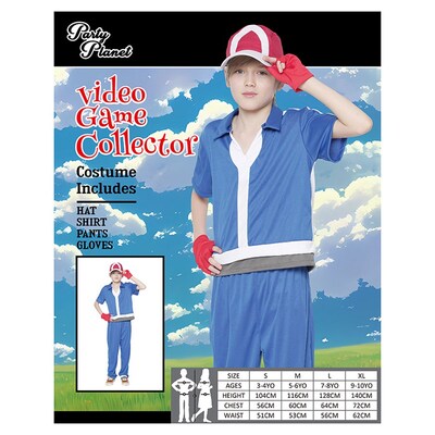 Child Video Game Collector Costume (Large, 7-8 Yrs)