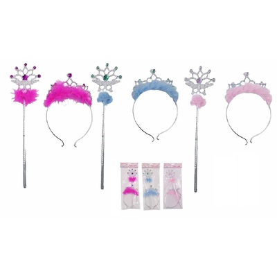 Assorted Princess Wand and Tiara Costume Set (Pk 1)