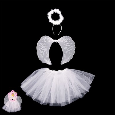 Child White Angel Costume Set (3 Pieces)