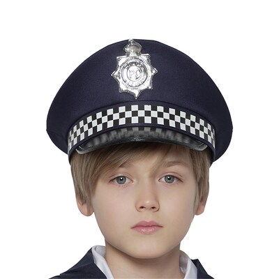 Child Blue Police Hat