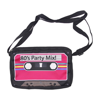 Retro 1980's Party Mix Cassette Tape Cross Body Bag