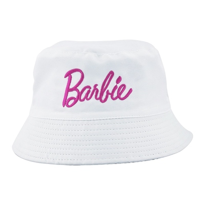 Adult White & Pink Barbie Bucket Hat