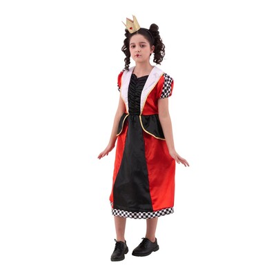 Child Queen Of Hearts Costume X Large 9-10 Yrs