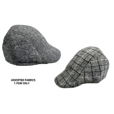 1920's Gangster Grey Flat Cap Hat Assorted Pk 1