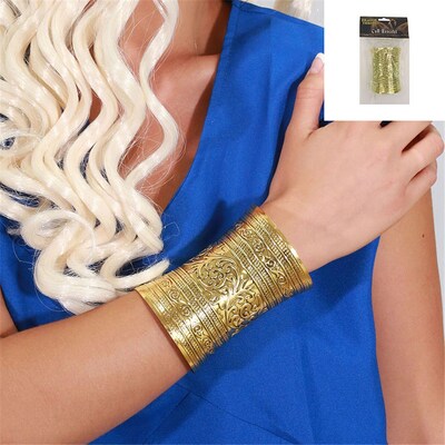 Dragon Throne Gold Metallic Cuff Bracelet (Pk 1)
