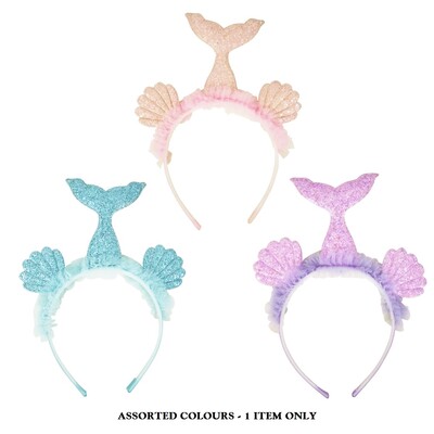 Mermaid Costume Headband Assorted Pk 1