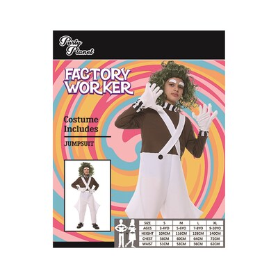 Child Factory Worker Boy Costume (Large, 7-8 Yrs)