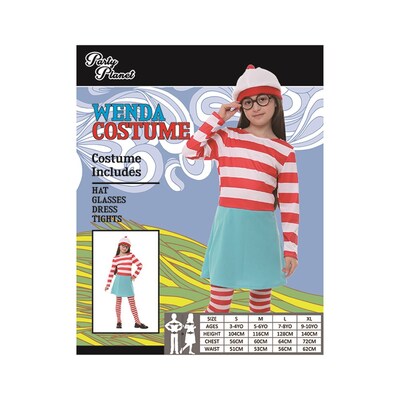 Child Girl Wenda Costume (Medium, 5-6 Yrs)